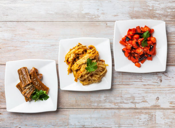 Assorted Chinese dishes